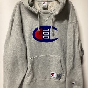Champion Heather Gray Pullover with Logo